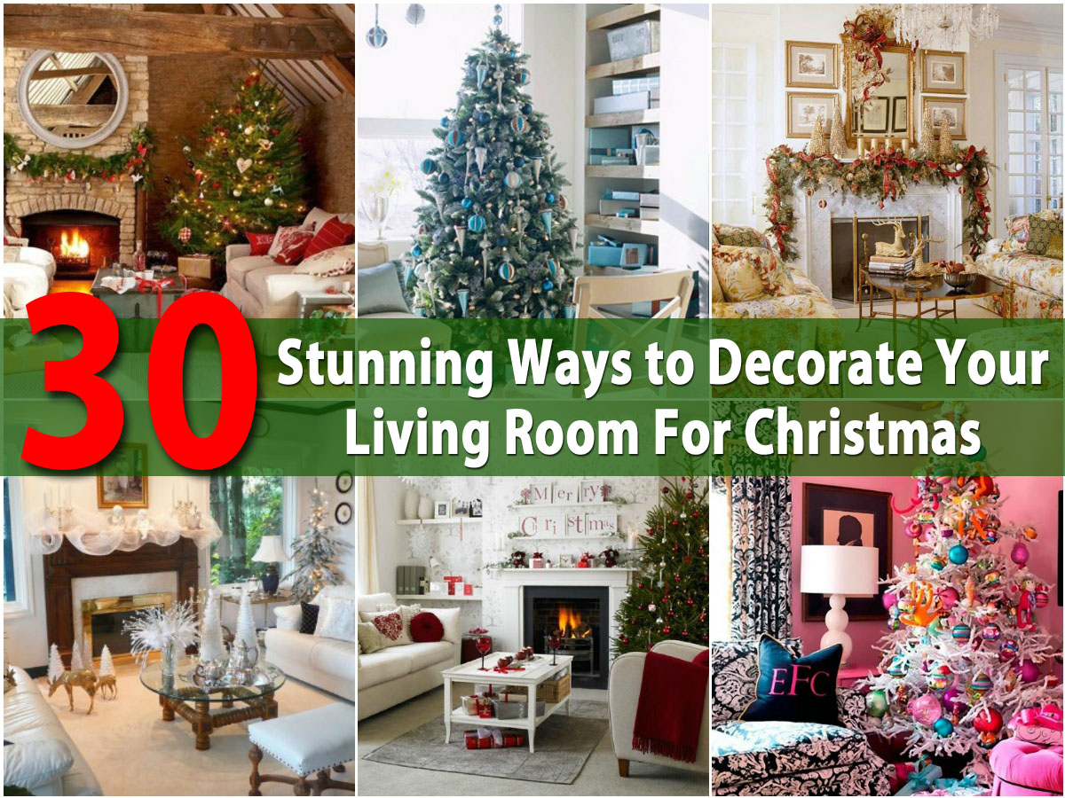 living room christmas decorations ideas