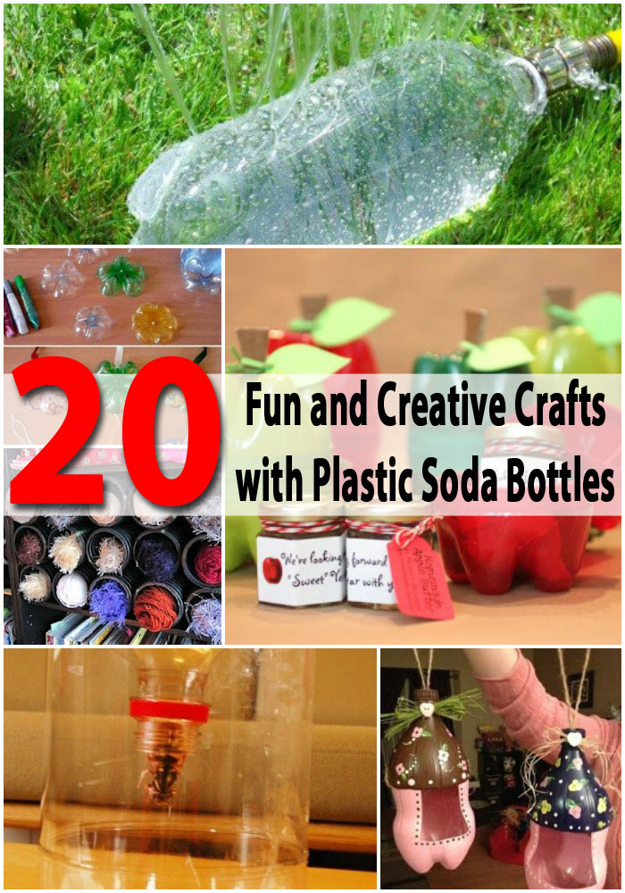 20 Fun and Creative Crafts with Plastic Soda Bottles 