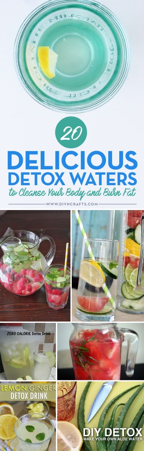 20 Delicious Detox Waters to Cleanse Your Body and Burn Fat DIY & Crafts