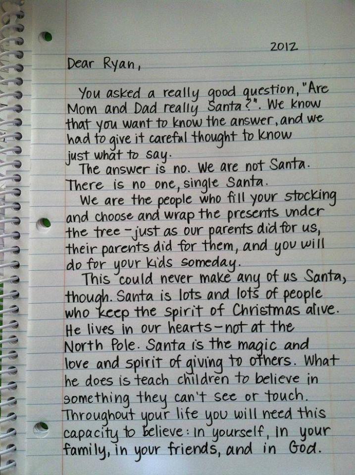 4 Heartwarming Letters to Explain Santa to Your Kids - DIY 