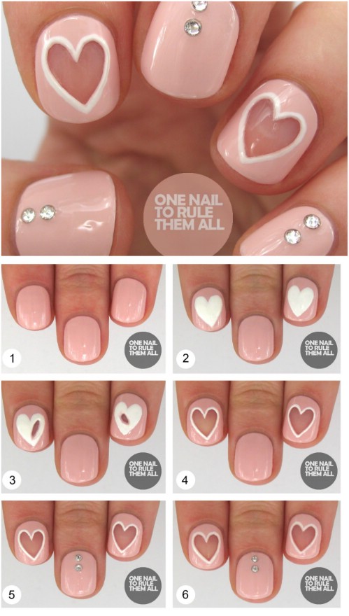 17 Lovely Valentine’s Day Nail Art Designs and Tutorials