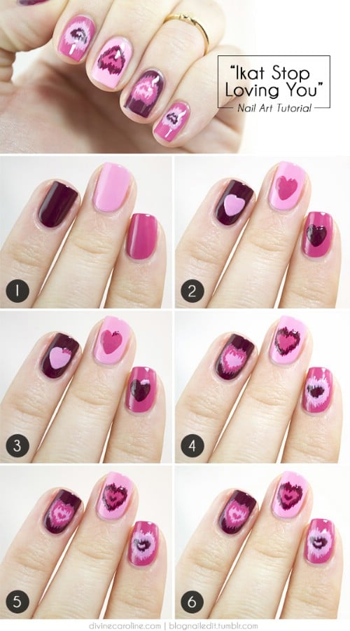 17 Lovely Valentine’s Day Nail Art Designs and Tutorials