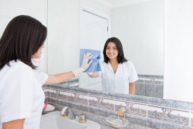 Clean your mirrors - 51 Extraordinary Everyday Uses for Hydrogen Peroxide