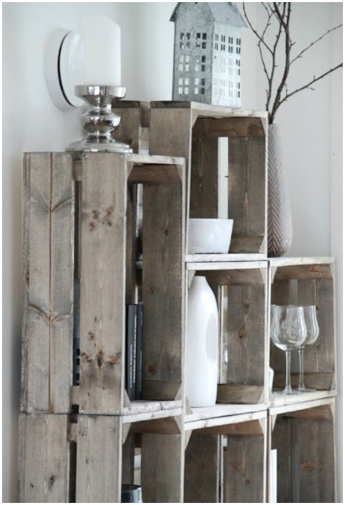 50 Decorative Rustic Storage Projects For a Beautifully ...