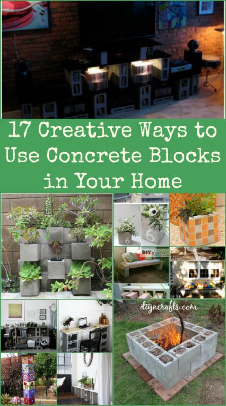 House Made Using Blocks 17 Creative Ways to Use Concrete Blocks in Your Home / DIY Craft Universe