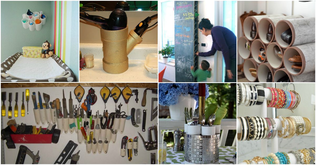 25 LifeChanging PVC Pipe Organizing and Storage Projects DIY & Crafts