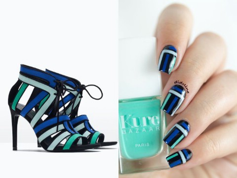 Shoe-inspired nails