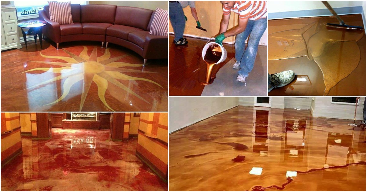 Exciting New Trend Metallic Epoxy  Floor  gives You Glossy 