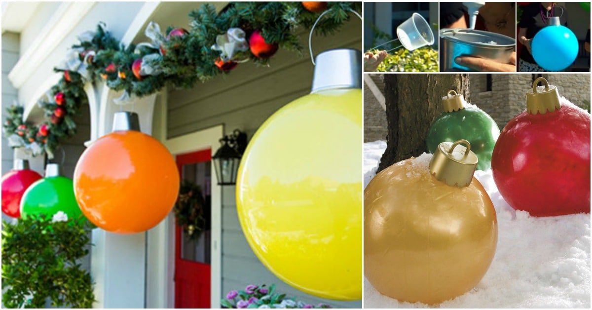 How to Make Your Own Giant Christmas Ornaments - DIY & Crafts
