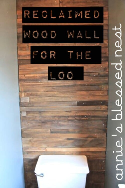 Wood Wall for the Loo