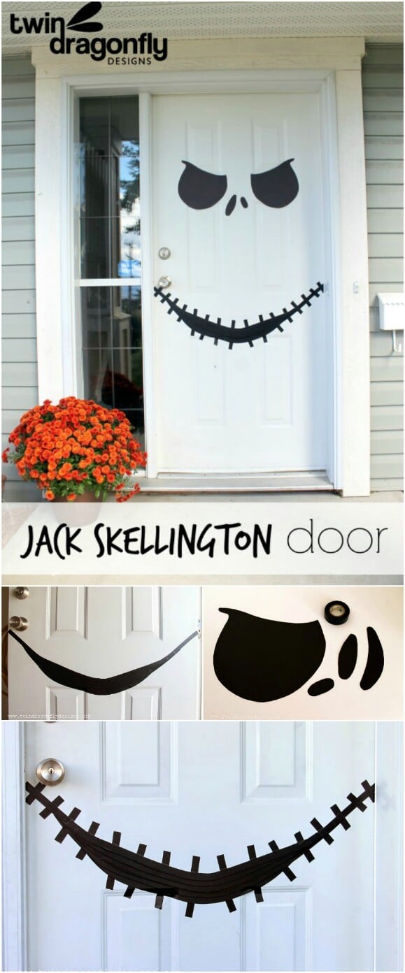 15 DIY Halloween Door Decor Ideas