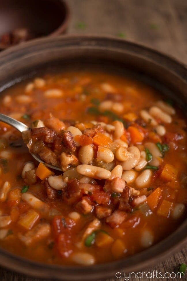 White Bean With Crispy Bacon Soup - The Yummiest Soup For The Winter ...