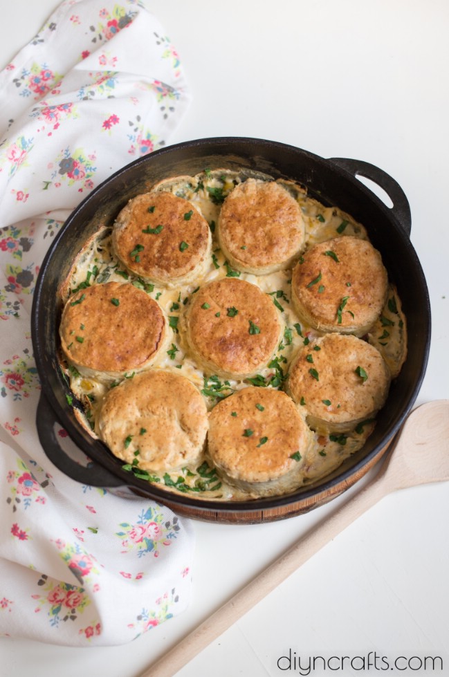 Easy And Delicious Cast Iron Skillet Chicken Pot Pie Is