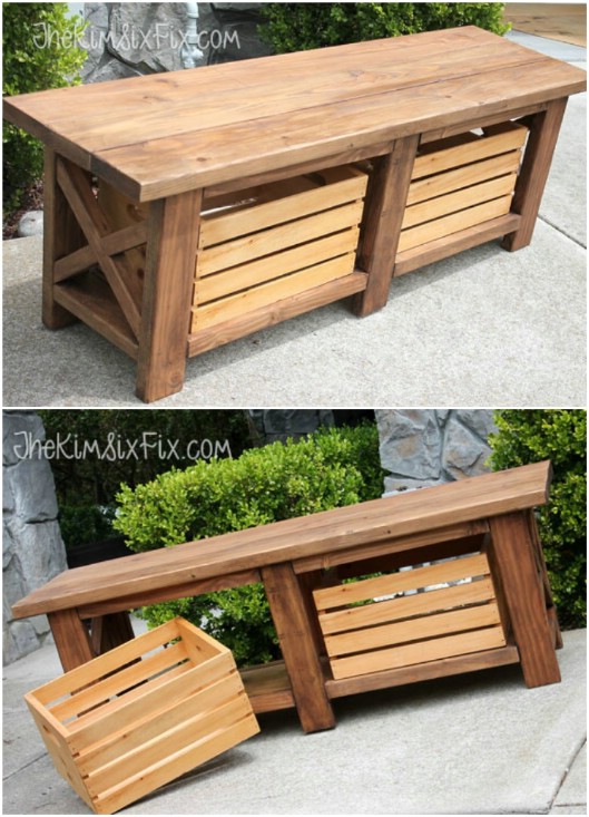 40 wood bench