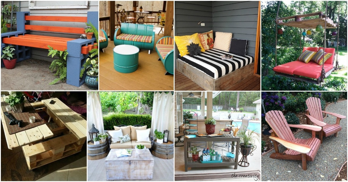 80 Brilliant DIY Backyard Furniture Ideas That Will Give Your Outdoors