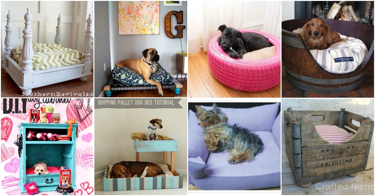 20 Easy DIY Dog Beds and Crates That Let You Pamper Your Pup