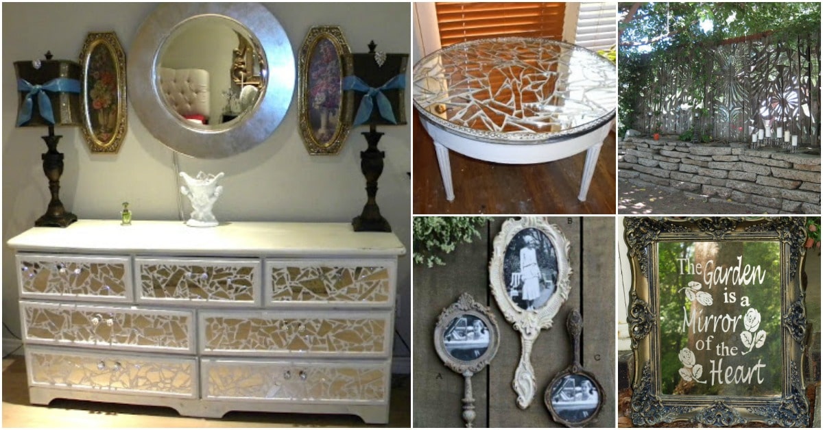 20 Brilliantly Crafty DIY Ideas To Upcycle  Broken Mirrors 