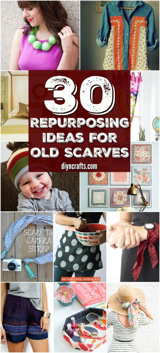 30 Brilliant Repurposing Ideas For Old Scarves That You Can Make For