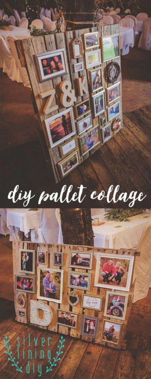 DIY Pallet Picture Collage
