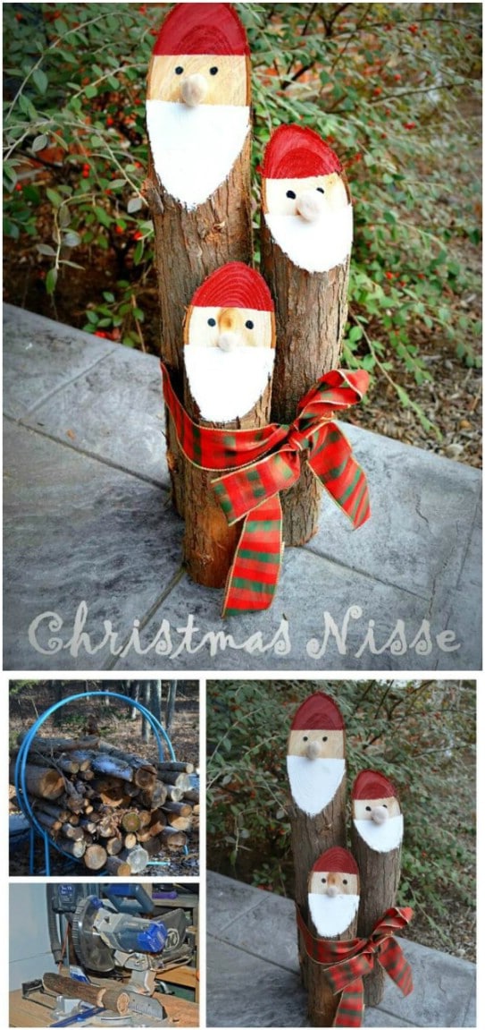 15 Beautiful DIY Recycled Wood Christmas Decorations