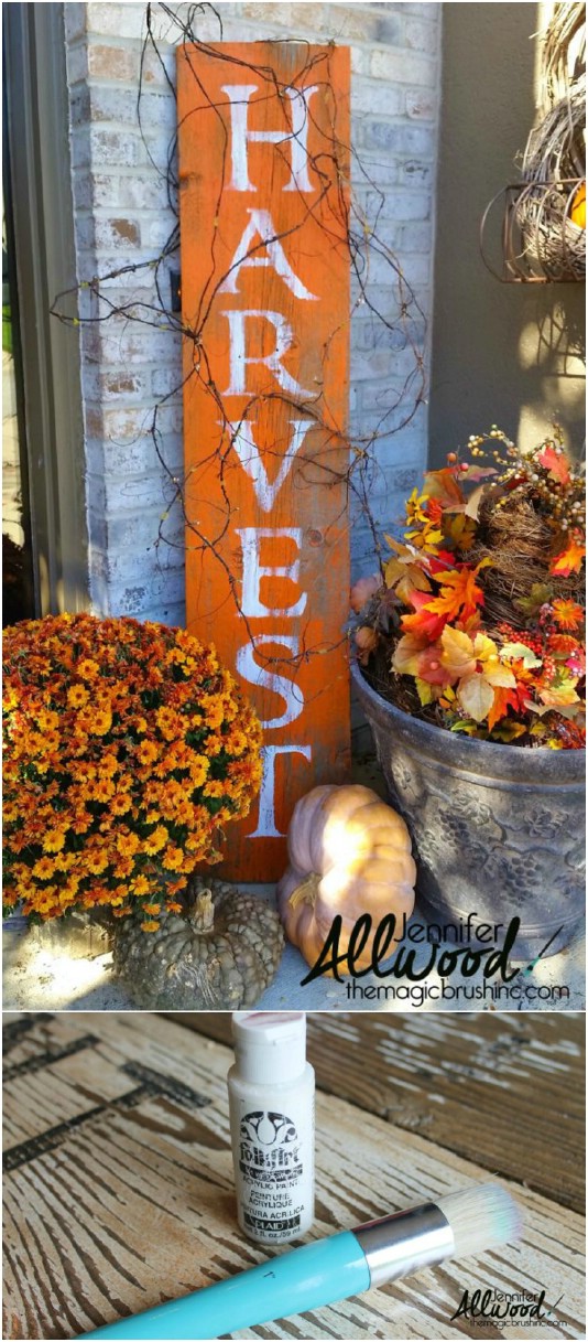 DIY Harvest Sign