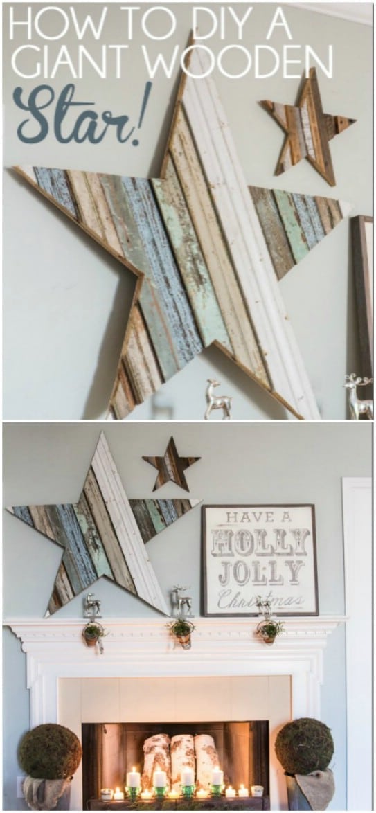 15 Beautiful DIY Recycled Wood Christmas Decorations
