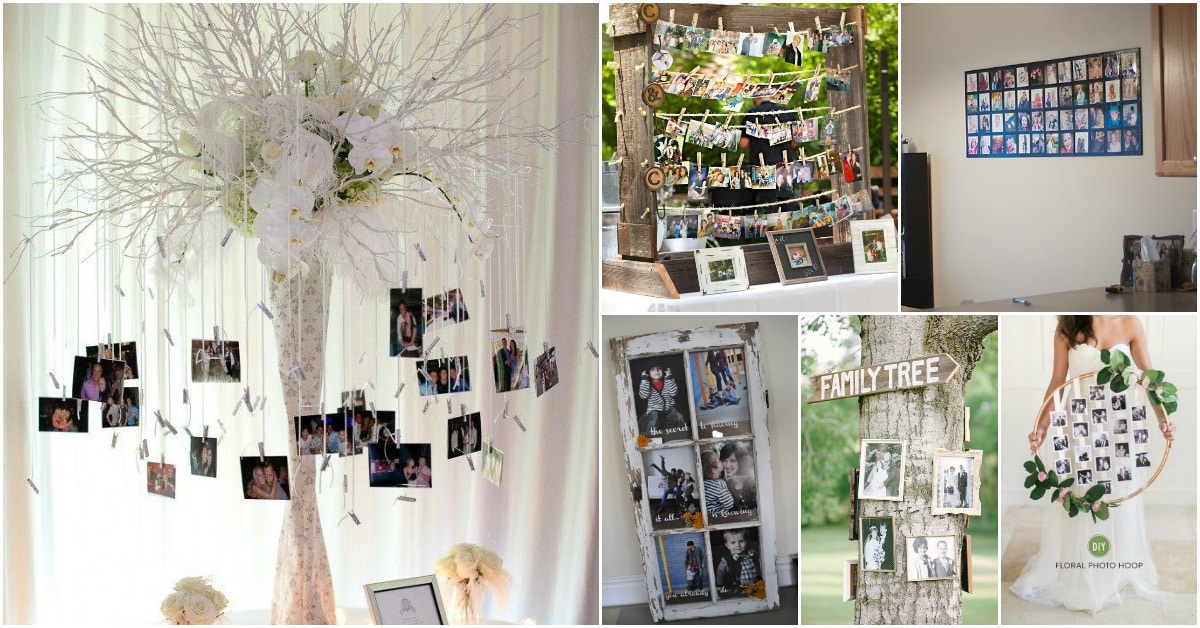wedding photo display ideas