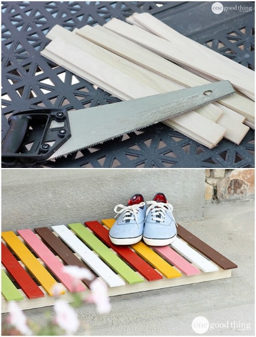 14 DIY Welcome Mats That Will Jazz Up Your Front Porch