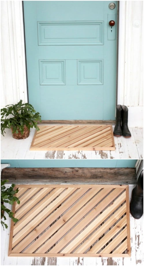 14 DIY Welcome Mats That Will Jazz Up Your Front Porch