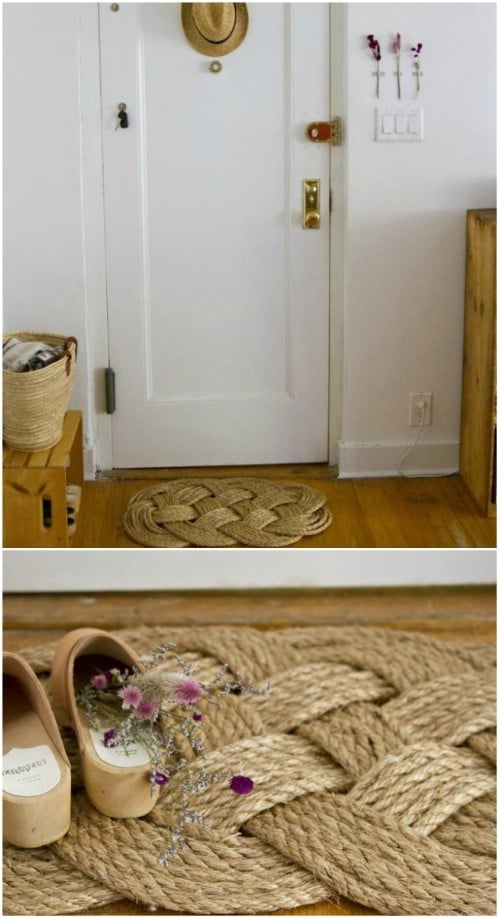 14 DIY Welcome Mats That Will Jazz Up Your Front Porch