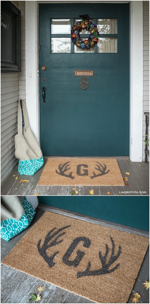 14 DIY Welcome Mats That Will Jazz Up Your Front Porch