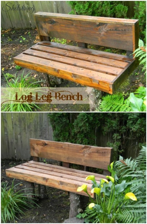 DIY Garden Projects: 14 Outdoor Bench Ideas You Can Build It Yourself