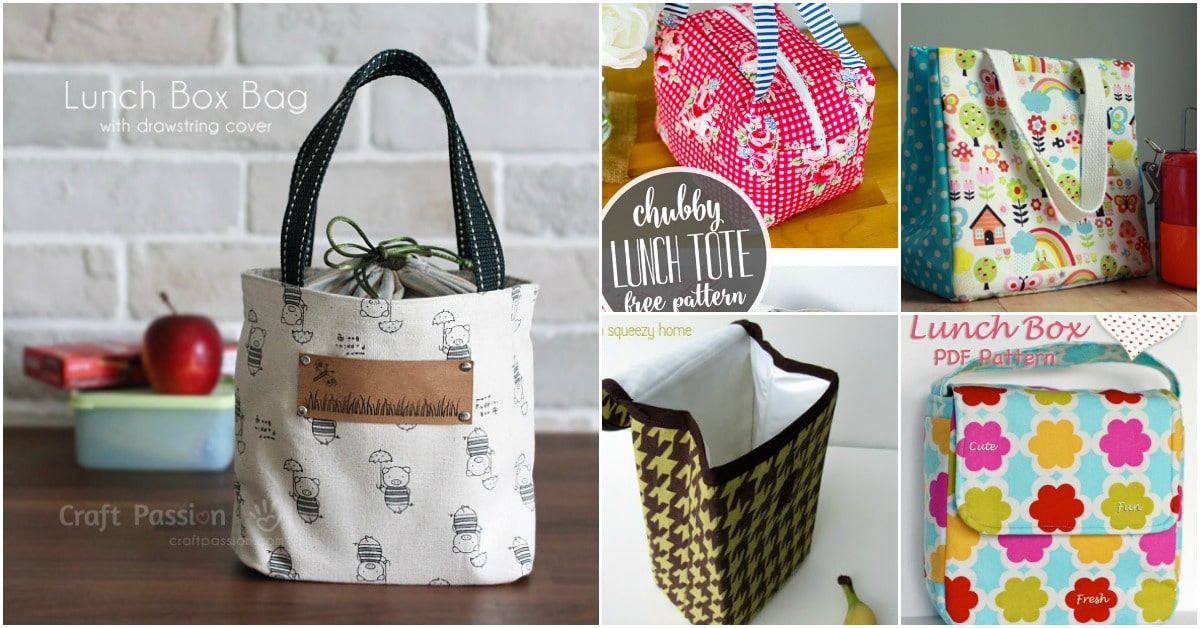 10 Easy To Sew DIY Lunch Bags And Pouches For Kids And Adults DIY & Crafts