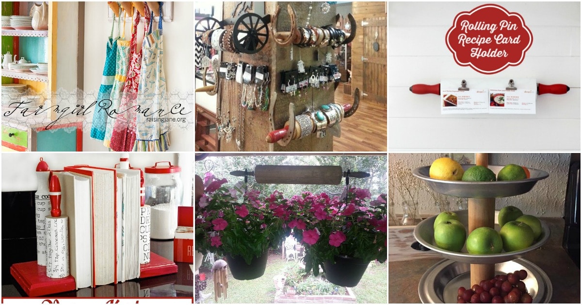 16 Fun And Decorative Repurposing Ideas For Old Rolling Pins DIY & Crafts