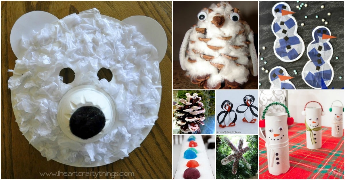 30 Fun Winter Crafts To Keep Your Kids Busy Indoors When It’s Cold