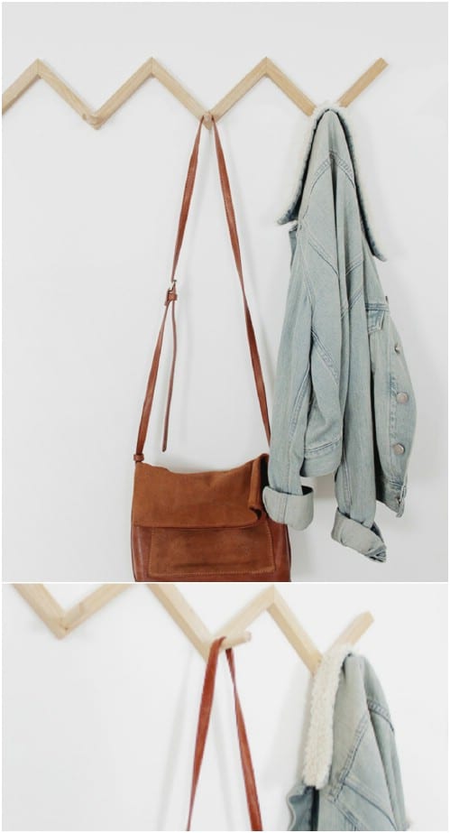 13 Creative DIY Coat Rack Ideas