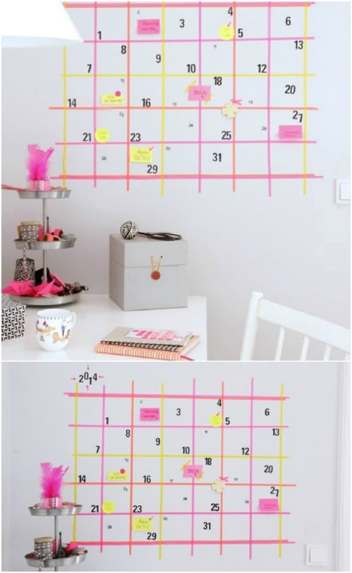17 DIY Calendar Ideas To Start The New Year Organized