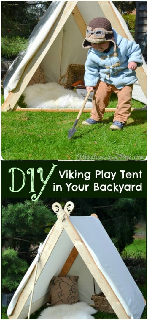 DIY Wooden Based Play Tent