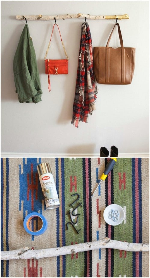 13 Creative DIY Coat Rack Ideas