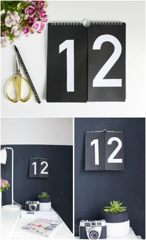 17 DIY Calendar Ideas To Start The New Year Organized