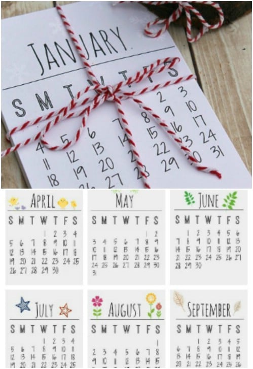 25 DIY Calendars And Planners To Start F The New Year