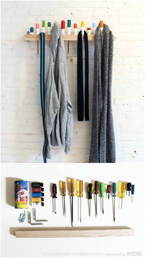 13 Creative DIY Coat Rack Ideas