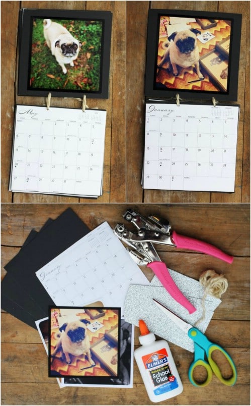 17 DIY Calendar Ideas To Start The New Year Organized