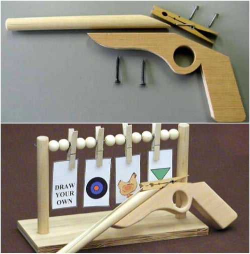 DIY Wooden Cap Gun And Target