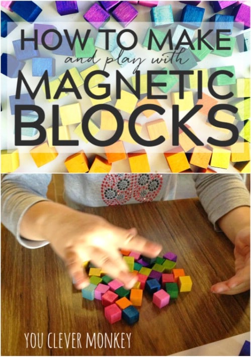 DIY Mini Wooden Magnetic Blocks