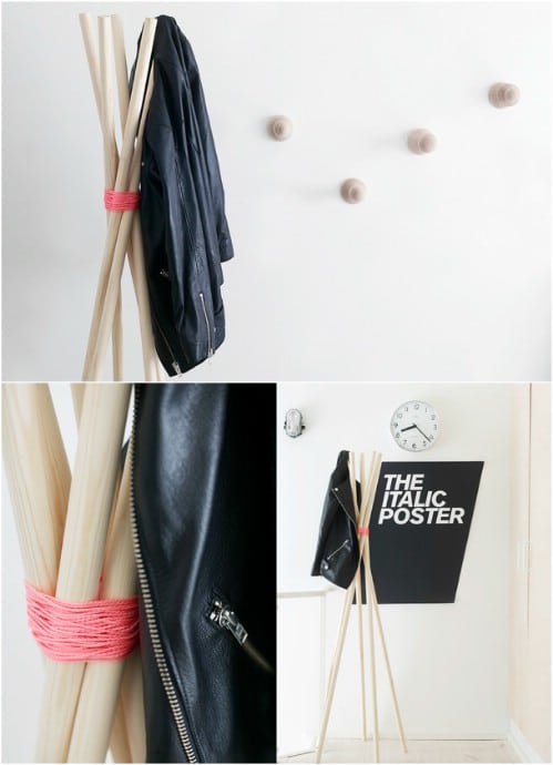 13 Creative DIY Coat Rack Ideas