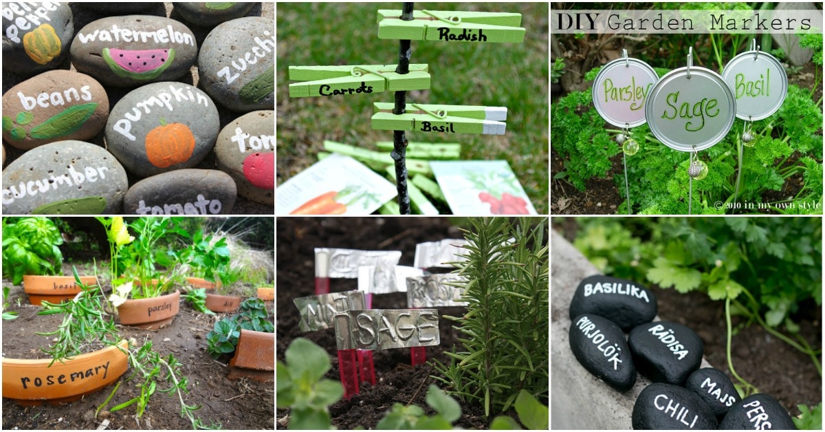 25 DIY Garden Markers To Organize And Beautify Your Garden ...