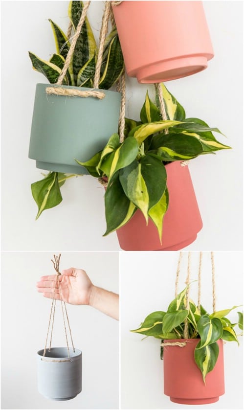 Spring Projects: 15 Easy DIY Hanging Planters