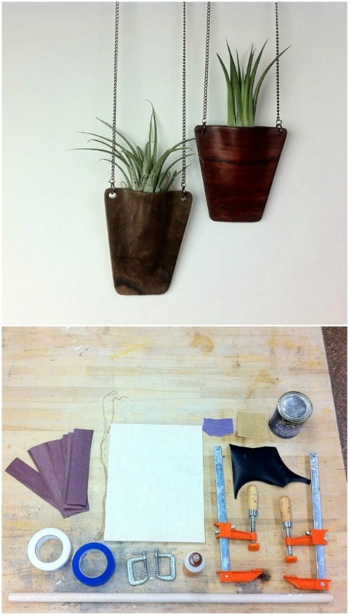 DIY Wooden Pendant Hanging Planter