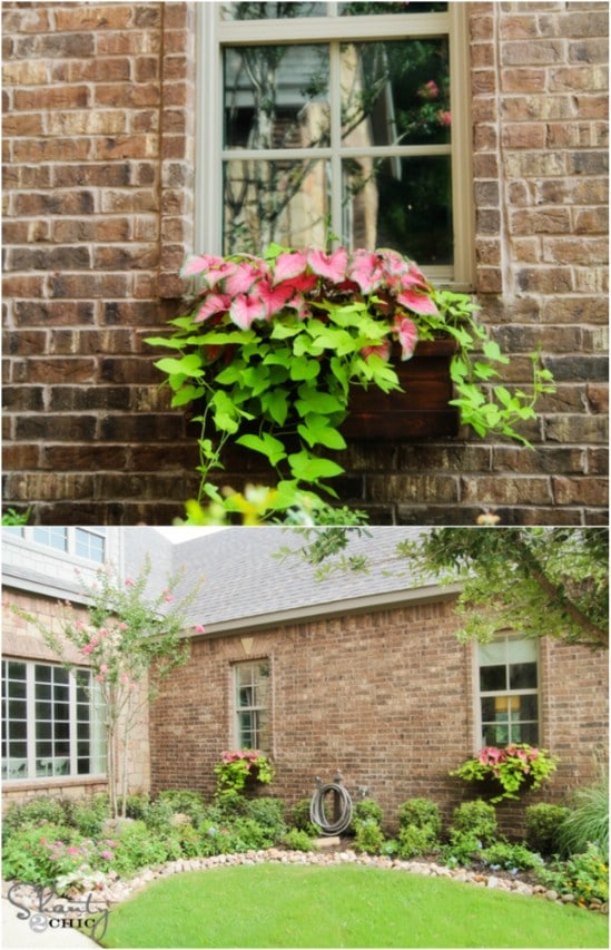 15 DIY Window Flower Box Planters